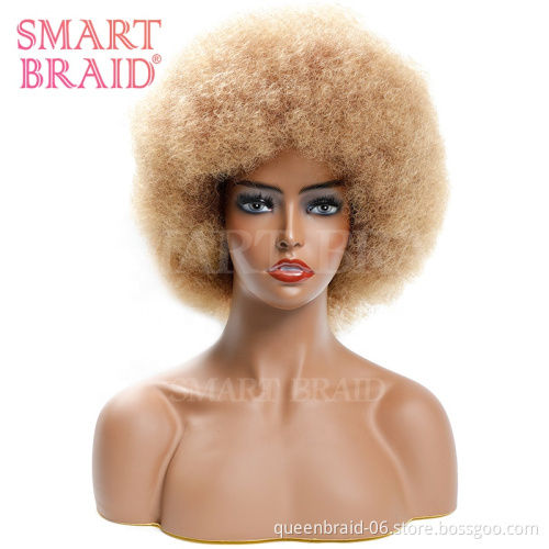 Short Hair Wigs Afro Kinky Curly Wig Synthetic Wigs For Women Natural Black Afro High Temperature Fiber Hair